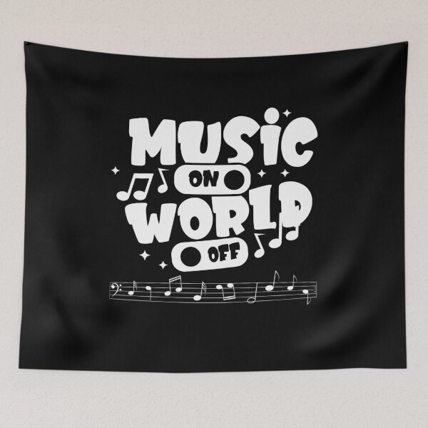 Item preview, Music On, World Off designed and sold by Kaidynz.