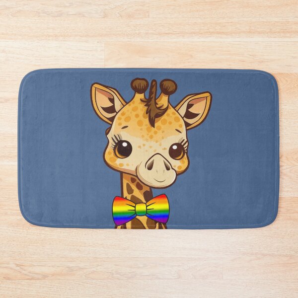 Item preview, Cute Giraffe with LGBTQ Rainbow Pride Flag Bowtie, Kawaii Rainbow Pride Design  designed and sold by Travelslightly.