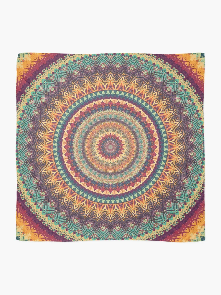 Thumbnail 2 of 3, Scarf, Mandala 06 designed and sold by Mandala Of Life.