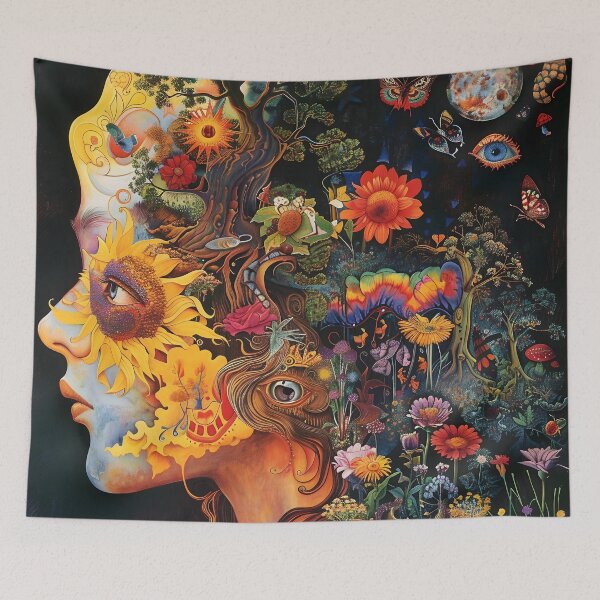 Item preview, Woman's Morphing into Hippie Imagery designed and sold by dcrc.