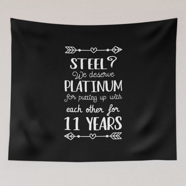 Item preview, 11th Wedding Anniversary II - Steel? We deserve Platinum designed and sold by Lemon Pepper.