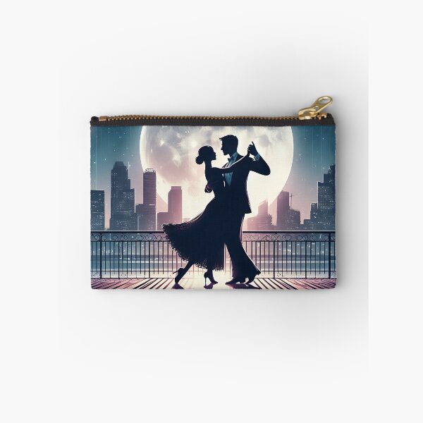 Item preview, a couple dancing on a terrace, in the background the big moon designed and sold by bernhagen.