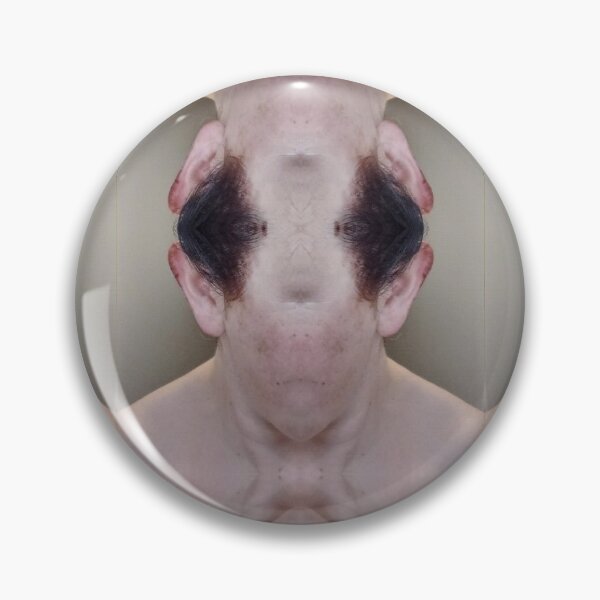 Item preview, Symmetrical photomontage mystical monstrous face designed and sold by Carré Comme Orange.
