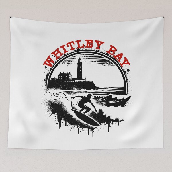 Item preview, Whitley Bay Surfing Street Art designed and sold by MerchByCraig.