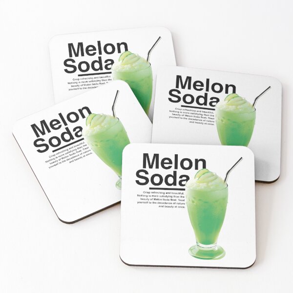 Item preview, Melon Soda - Informative Graphic Nostalgic Style for Japanese Food Lovers designed and sold by bearslover.