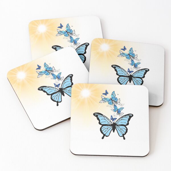 Item preview, Blue morpho butterfly in sun designed and sold by Yeyishop.