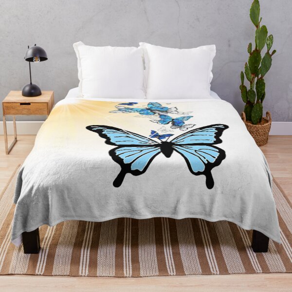 Item preview, Blue morpho butterfly in sun designed and sold by Yeyishop.
