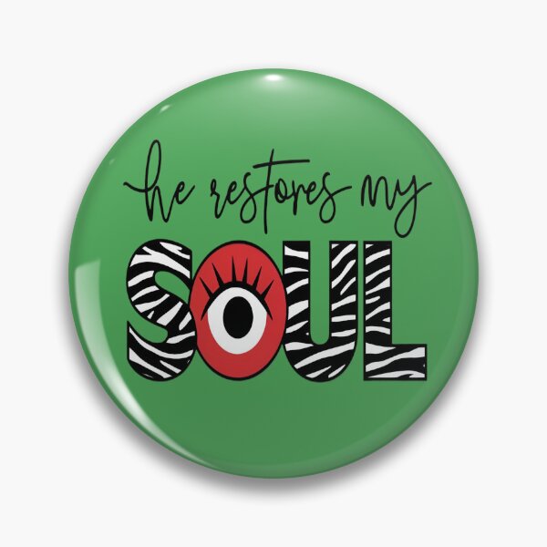 Item preview, He Restores My Soul Typography designed and sold by ChristCentered.