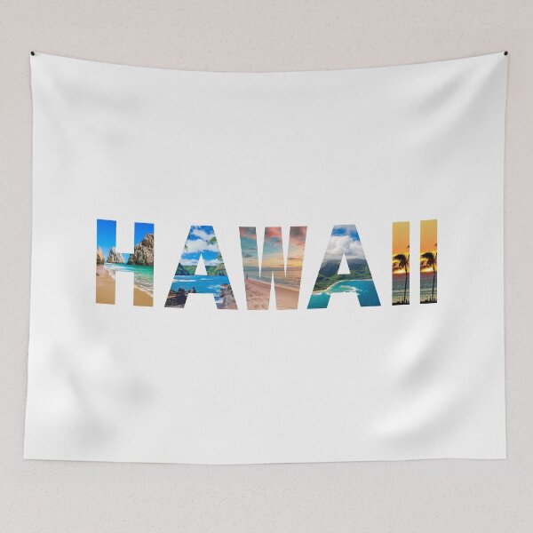 Item preview, Hawaii State Photo Letters Tropical Beaches Lettering of Sand, Sun,Sky designed and sold by julyperson.