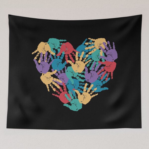 Item preview, Children's Hands Heart T-Shirt Vibrant and Playful Design designed and sold by DrawHandArt.