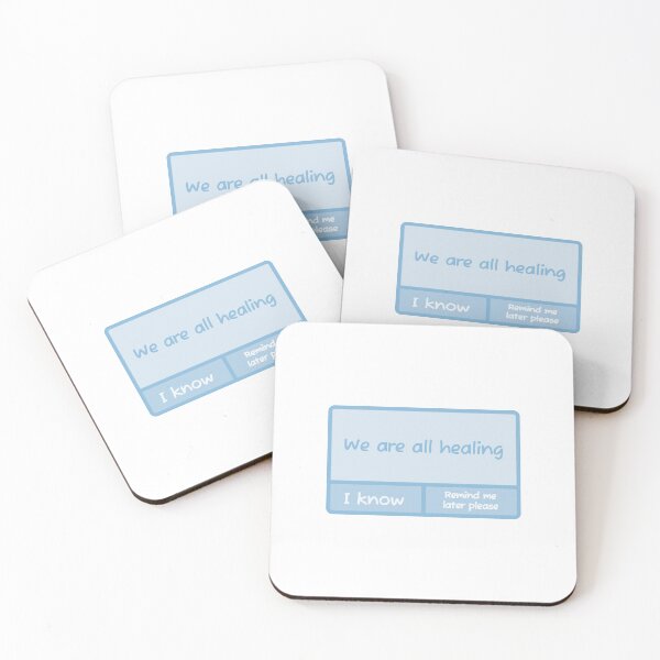 Item preview, We are all healing Daily Reminder Popup designed and sold by wonderxwander.