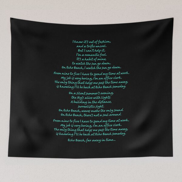 Item preview, Echo Beach - Martha and the Muffins (lyrics) v.2 designed and sold by x1brett.