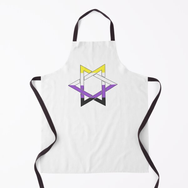 Item preview, Nonbinary flag Star Of David  non binary designed and sold by Inspirationmotivation.
