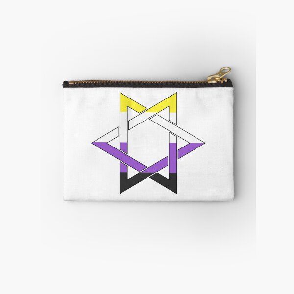Item preview, Nonbinary flag Star Of David  non binary designed and sold by Inspirationmotivation.