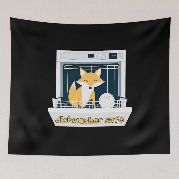 Item preview, Dishwasher Safe With Funny Fox designed and sold by LadyGoodwill.