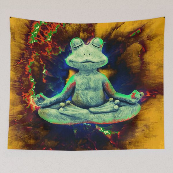 Item preview, Meditative frog designed and sold by clarazen.