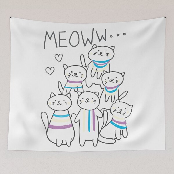 Item preview, Hand drawn cat designed and sold by Faissal Thomass.