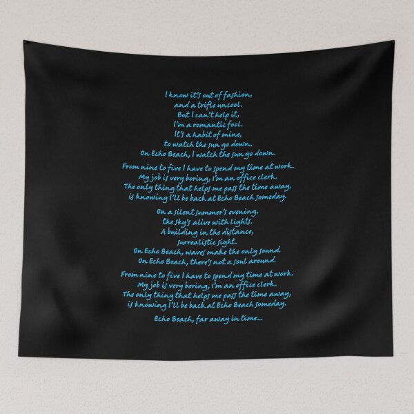 Item preview, Echo Beach - Martha and the Muffins (lyrics) v.6 designed and sold by x1brett.