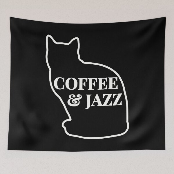 Item preview, Cats Coffee & Jazz designed and sold by FieldScent.