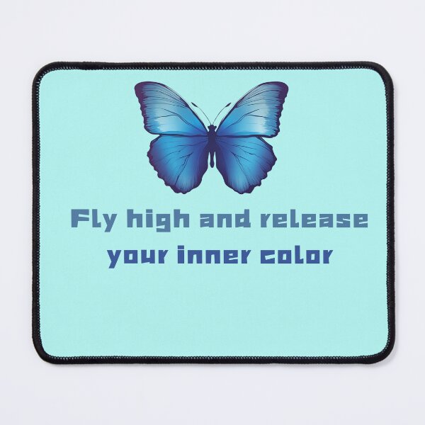 Item preview, Minimalist blue morpho butterfly designed and sold by Yeyishop.