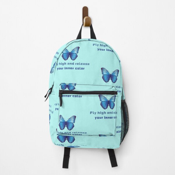 Item preview, Minimalist blue morpho butterfly designed and sold by Yeyishop.