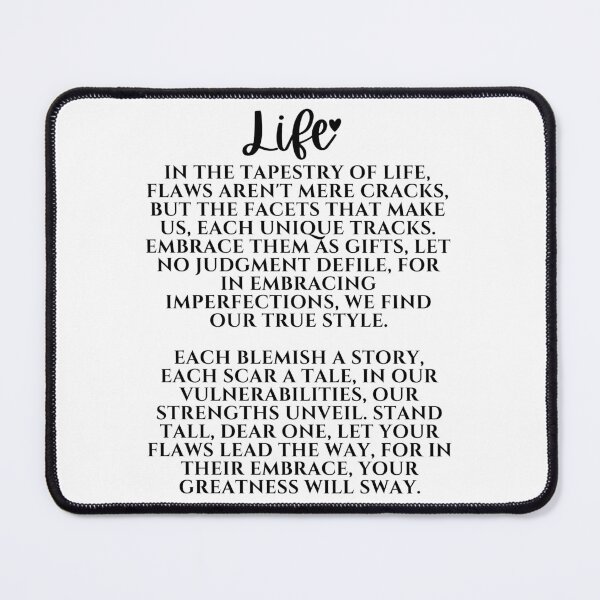 Item preview, Life Poem, Unique Quirky funny Be yourself! designed and sold by PomskysRus.