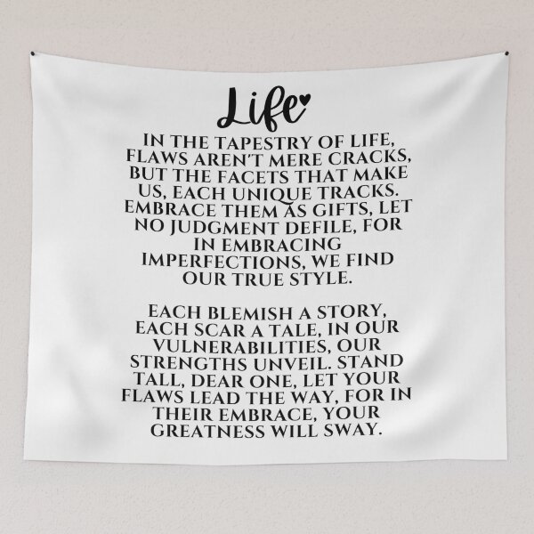 Item preview, Life Poem, Unique Quirky funny Be yourself! designed and sold by PomskysRus.