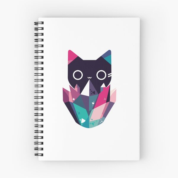 Item preview, Polygonal Cat With Crystals designed and sold by SweetClicks123.
