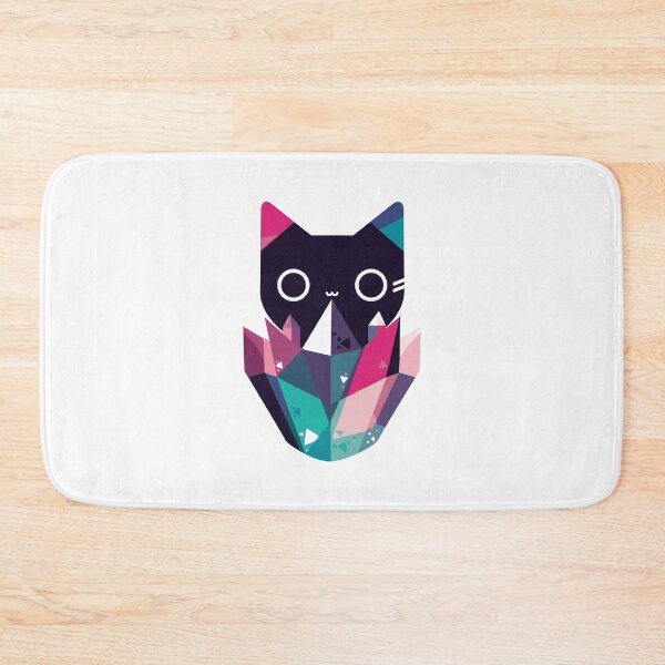 Item preview, Polygonal Cat With Crystals designed and sold by SweetClicks123.