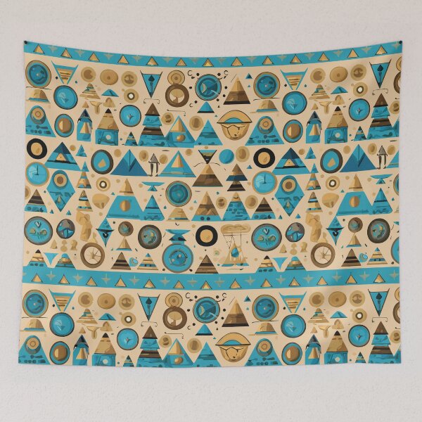 Item preview, Blue Pyramid Pattern designed and sold by BlueStarG8.