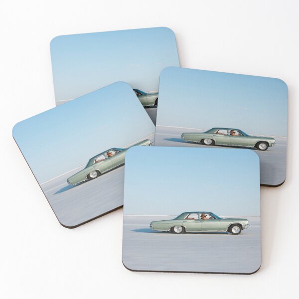 Item preview, Retro Chevrolet Impala Fourth Generation at Bonneville Salt Flats designed and sold by SharPeiArt.
