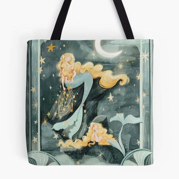 Item preview, Starlight Mermaids Illustration  designed and sold by Artofstephmarie.