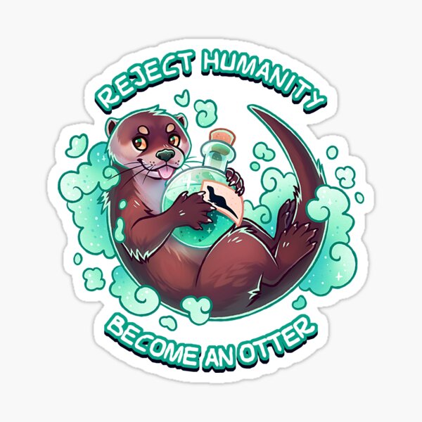 Item preview, Reject humanity, Become an OTTER! -Otter Potion designed and sold by Mr.Lemur.
