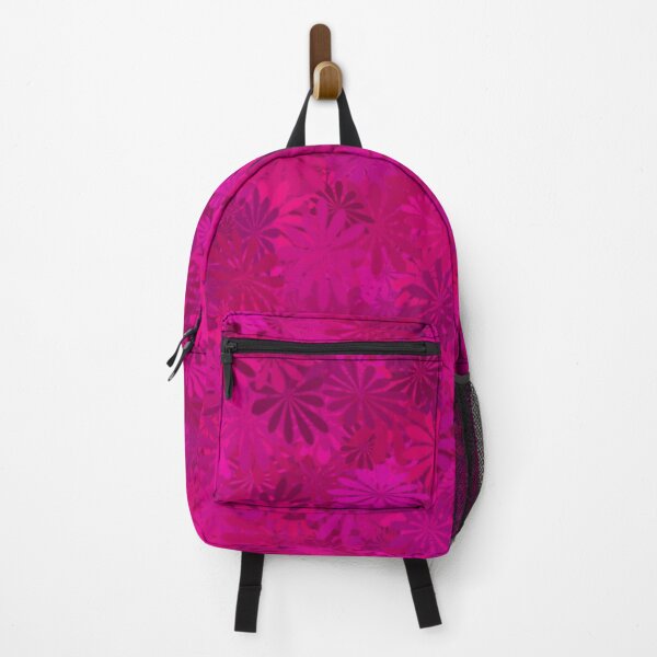 Item preview, Abstract pink random leaves pattern wallpaper background designed and sold by SpinklyCreations.