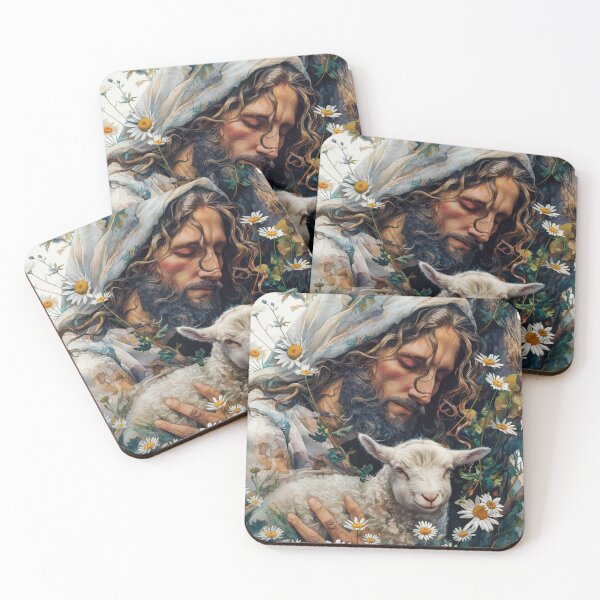 Item preview, Jesus Christian Print Oil Painting Jesus Shirt Abstract Home Christian Wall Print Sunlit Jesus Series designed and sold by OpulenceDesigns.