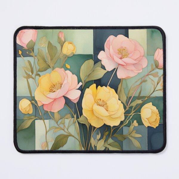Item preview, Pink and Yellow roses designed and sold by Flowersonstuff.