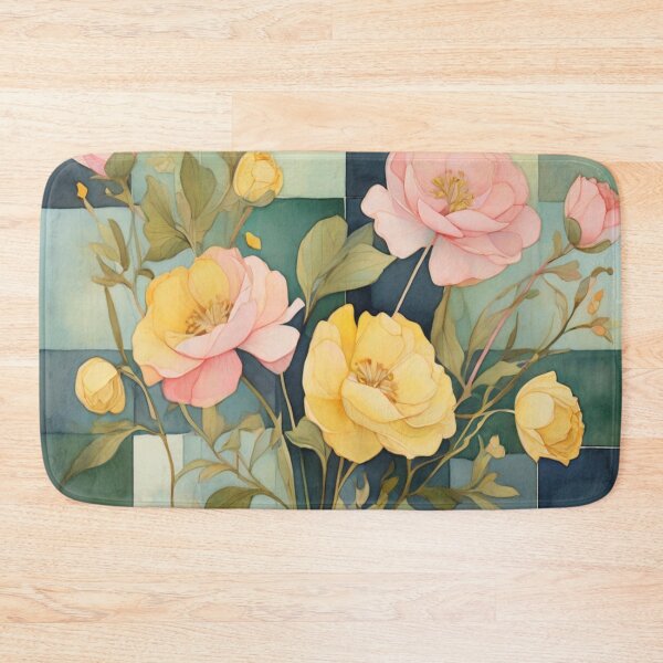 Item preview, Pink and Yellow roses designed and sold by Flowersonstuff.