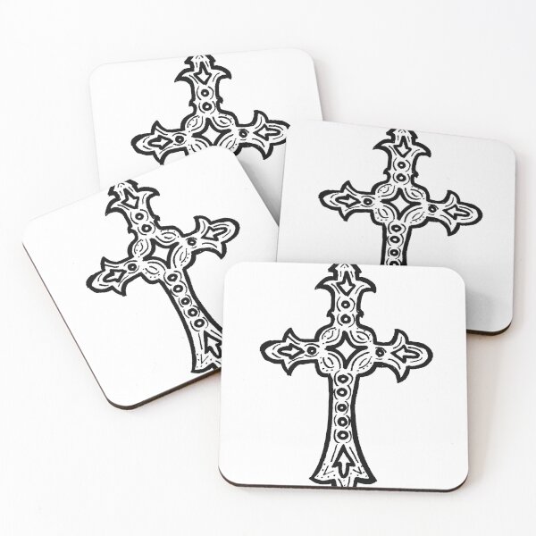 Item preview, grunge y2k cross sticker designed and sold by soulluvr.