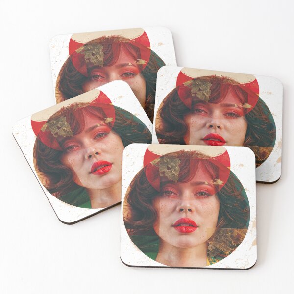 Item preview, Collage Wall Art T-shirt Design: Girl with freckles designed and sold by ForeverPrintsOK.