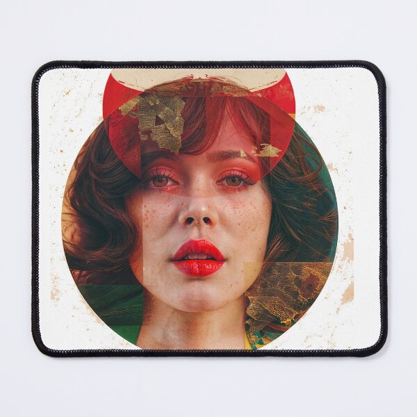 Item preview, Collage Wall Art T-shirt Design: Girl with freckles designed and sold by ForeverPrintsOK.