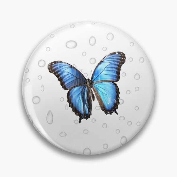 Item preview, Blue morpho butterfly in the rain designed and sold by Yeyishop.