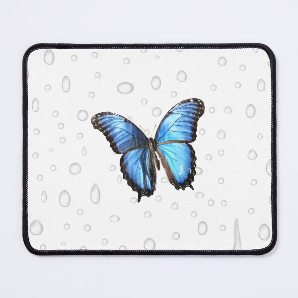 Item preview, Blue morpho butterfly in the rain designed and sold by Yeyishop.