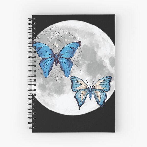 Item preview, Blue morpho butterfly on the moon designed and sold by Yeyishop.