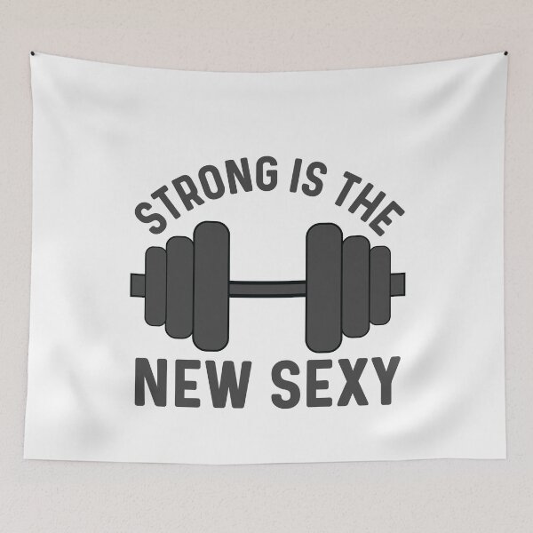 Item preview,  Strong Is The New Sexy, Funny Weightlifting Body Building Gym Motivation  designed and sold by Sunserize Designs.