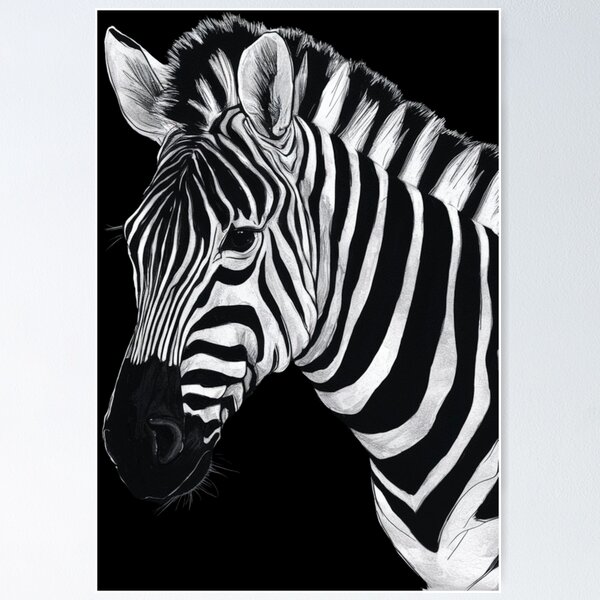 Item preview, Monochrome zebra designed and sold by WildernessTints.
