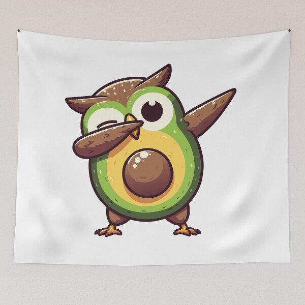 Item preview, Avocado Owl Dabbing designed and sold by Designowner.