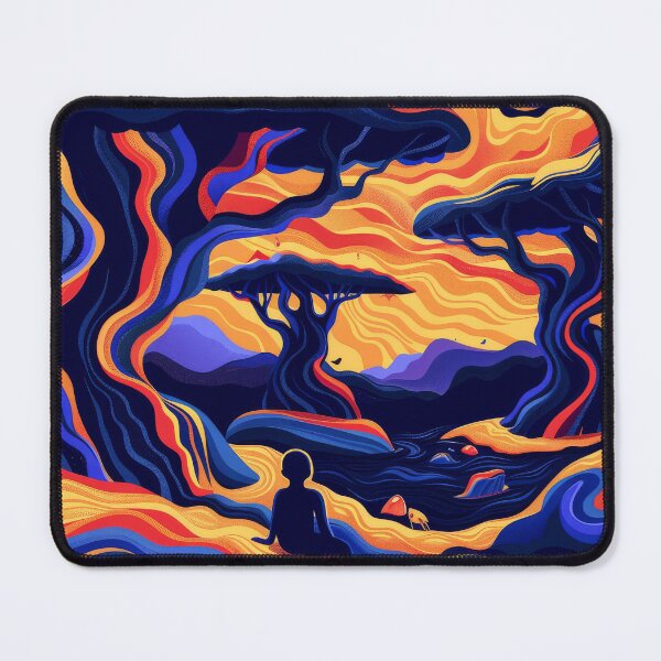 Item preview, Surreal Landscape: Meditation in a Colorful Abstract World designed and sold by Ninoshik.