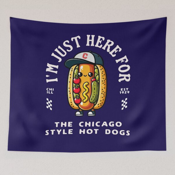 Item preview, Chicago Style Hot Dog Lover Chicago Foodie Funny Hot Dog T-Shirt designed and sold by twigandmeadow.