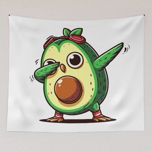 Item preview, Avocado Owl Dabbing designed and sold by Designowner.