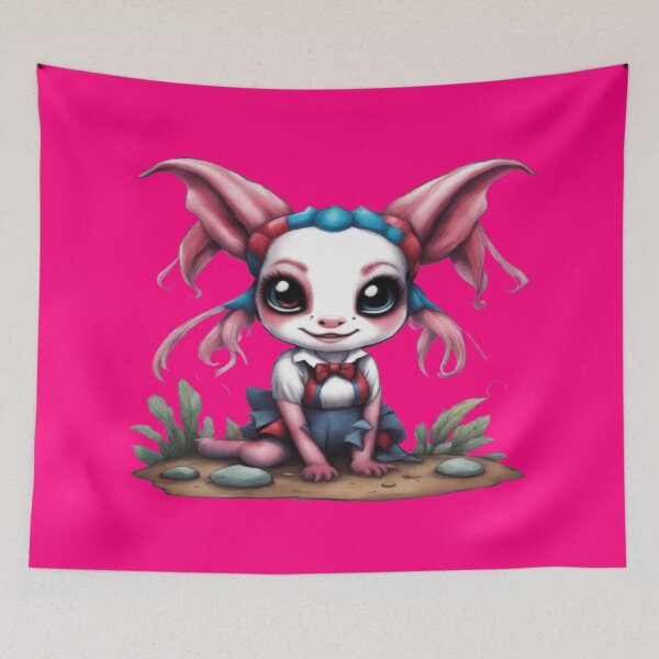 Item preview, Harley The Axolotl, Product Colour: Bright Pink  designed and sold by Midnight Veil Designs.